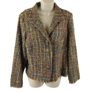 Robert Kitchen Canada Multicolor Tweed Women's Jacket